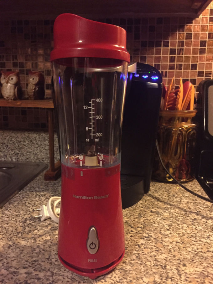 Made my first smoothie. I’m so excited it came out deliciously well. Just purchased the Hamilton Beach Pulse. One person serving and portable cup.
